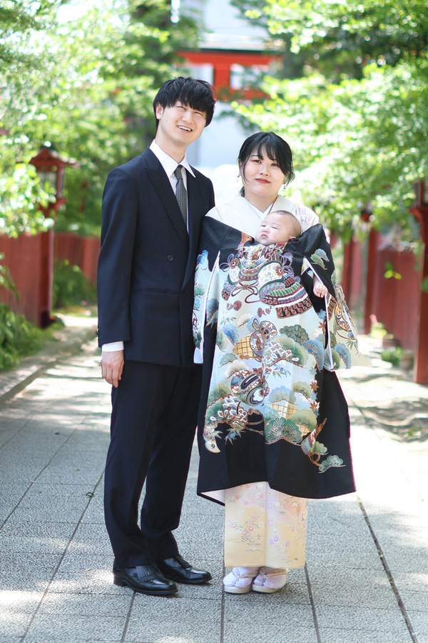お宮詣りの写真