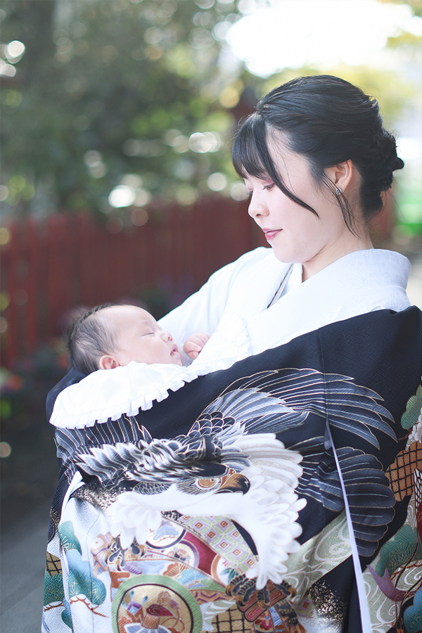 お宮詣りの写真